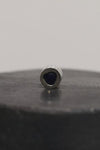 Parts of Four Nail earrings 0.2 ct, blue sapphire inlaid plate 1935-2-PA+SAF